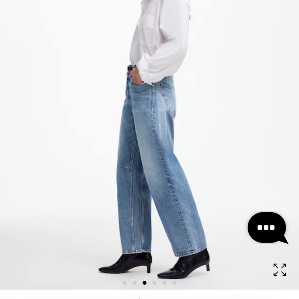 Madewell Darted Barrel Jeans Size 28 - Picture 4 of 8